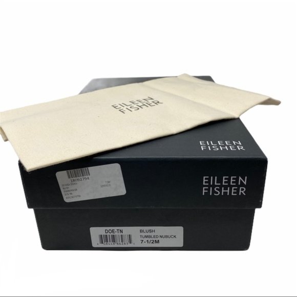 Eileen Fisher Doe Sandal Lino Size 8 Block Heel - Picture 5 of 11